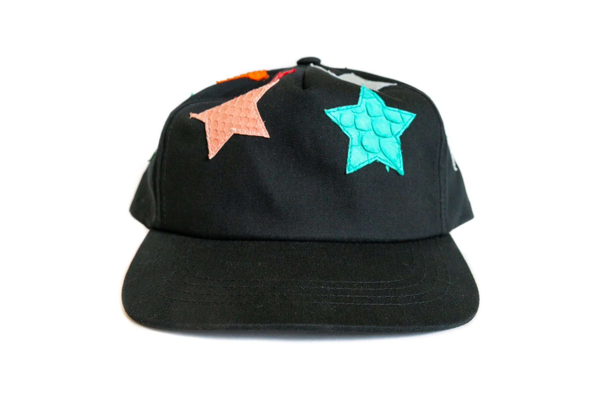 Black "Misplaced Stars" Python Snapback