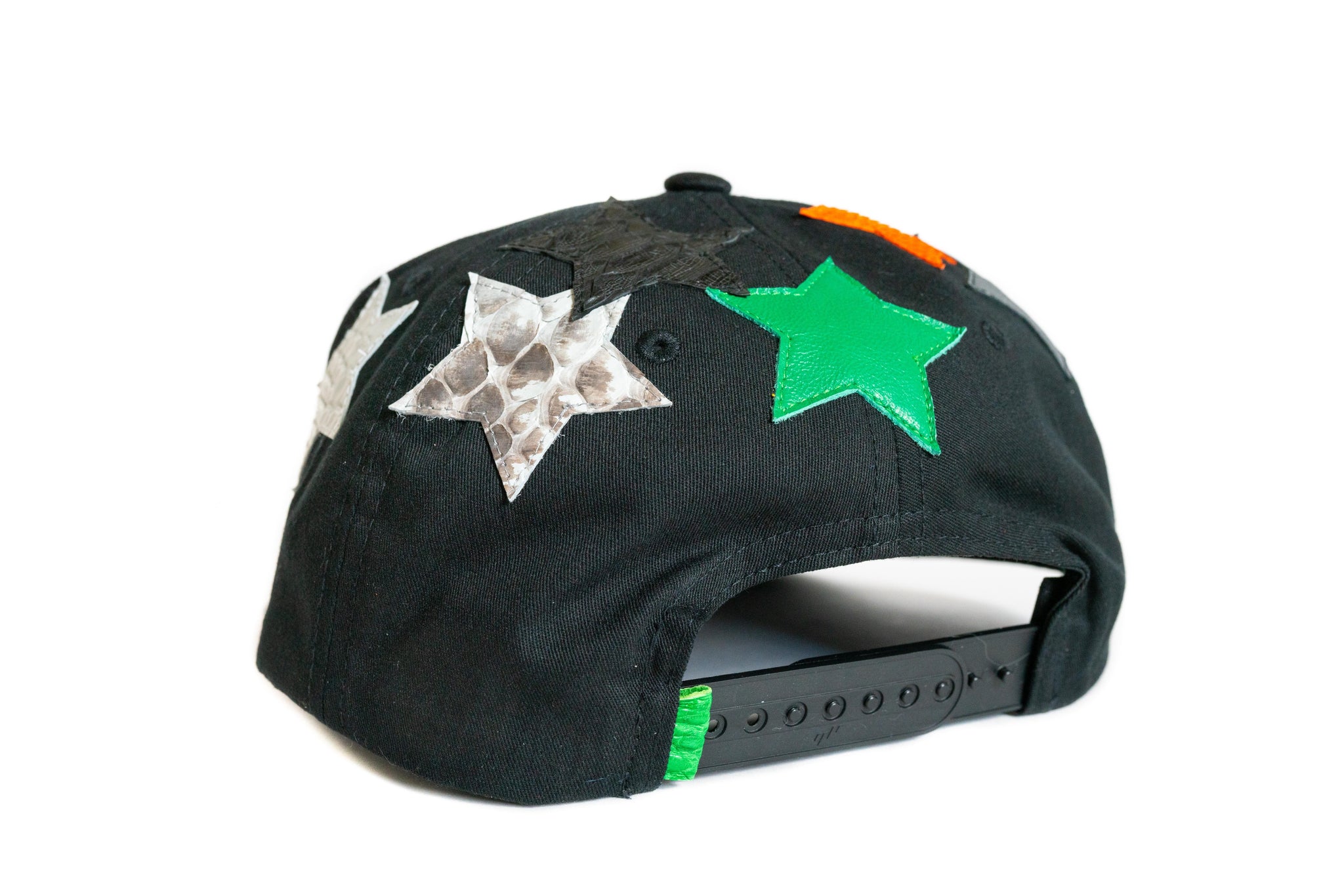 Black "Misplaced Stars" Python Snapback