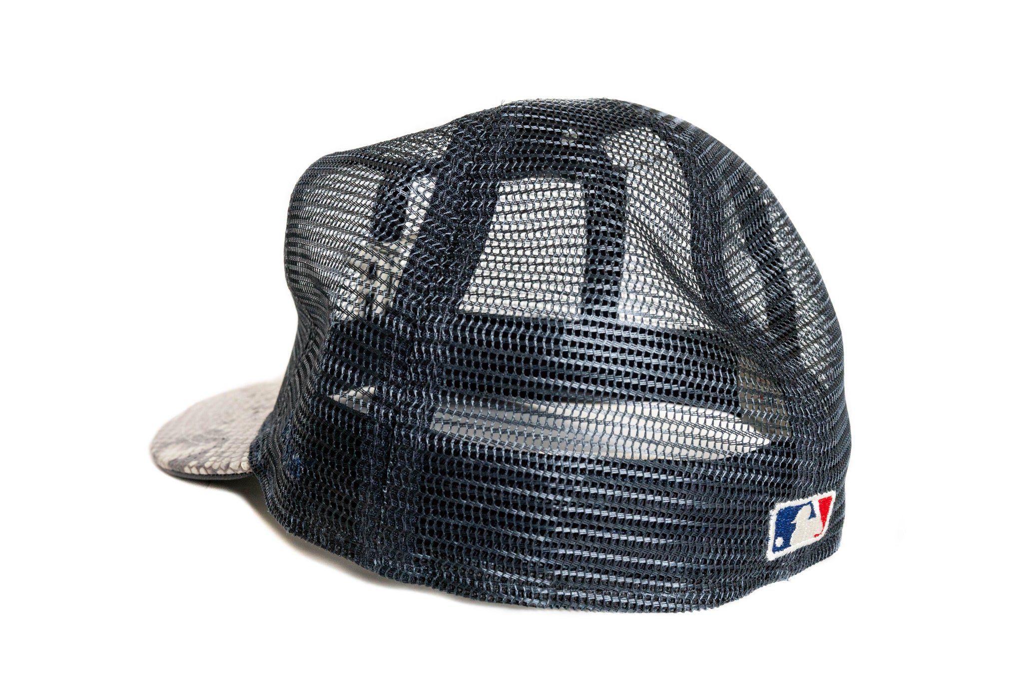 Custom New Era x Fear Of God Mesh Python Fitted (Navy)