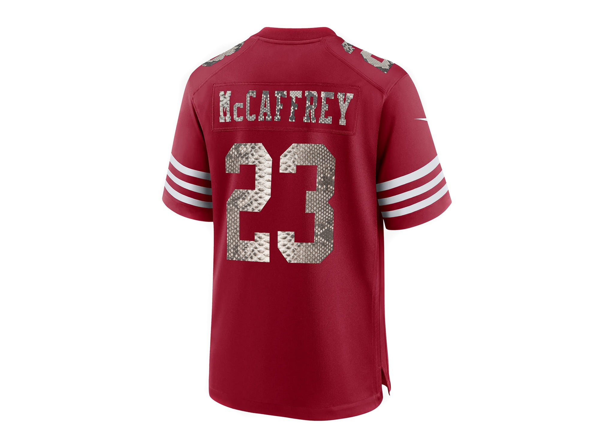 Custom Nike Christian McCaffrey San Francisco 49ers Python Jersey (Red)