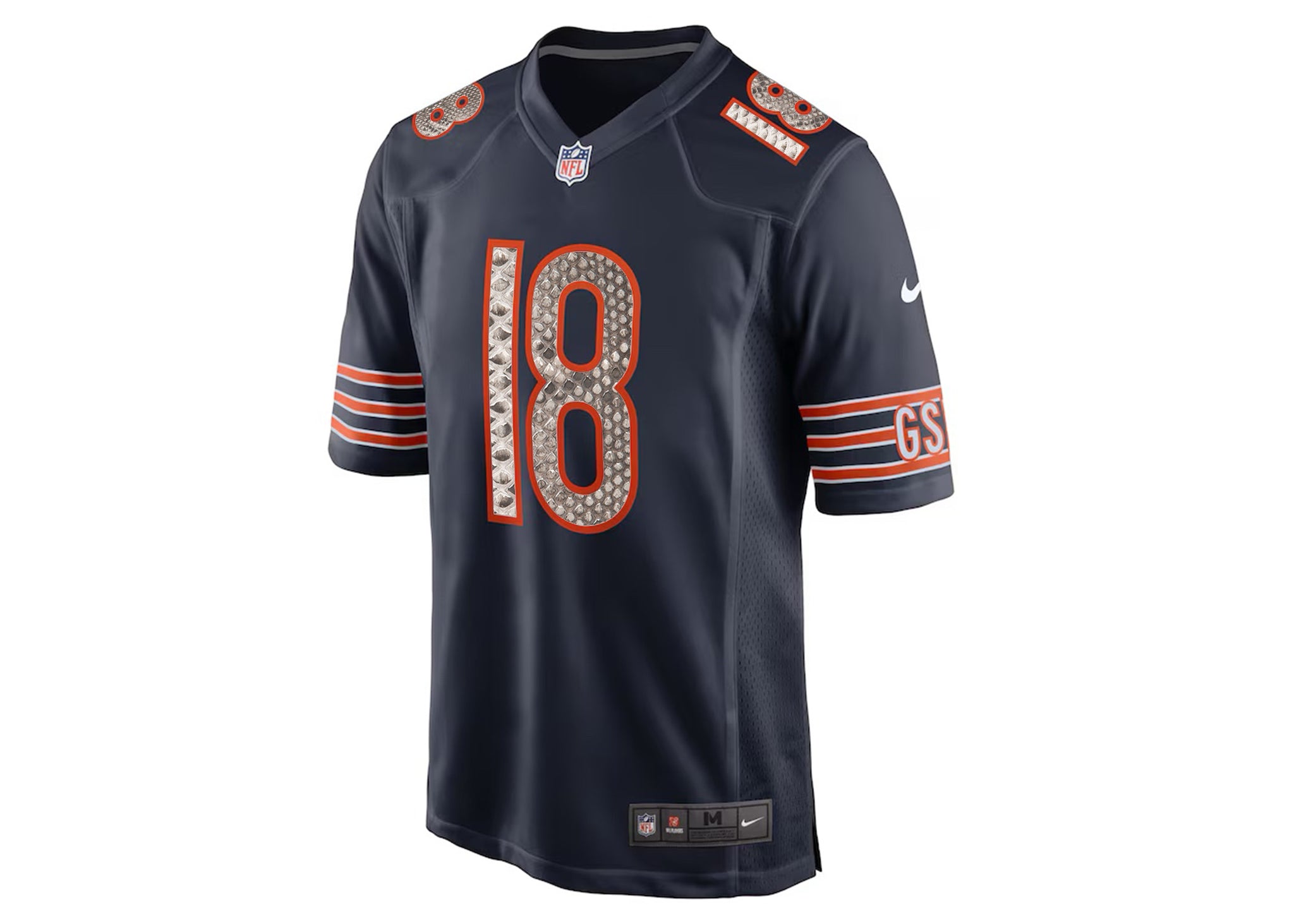 Custom Nike Caleb Williams Chicago Bears Python Jersey