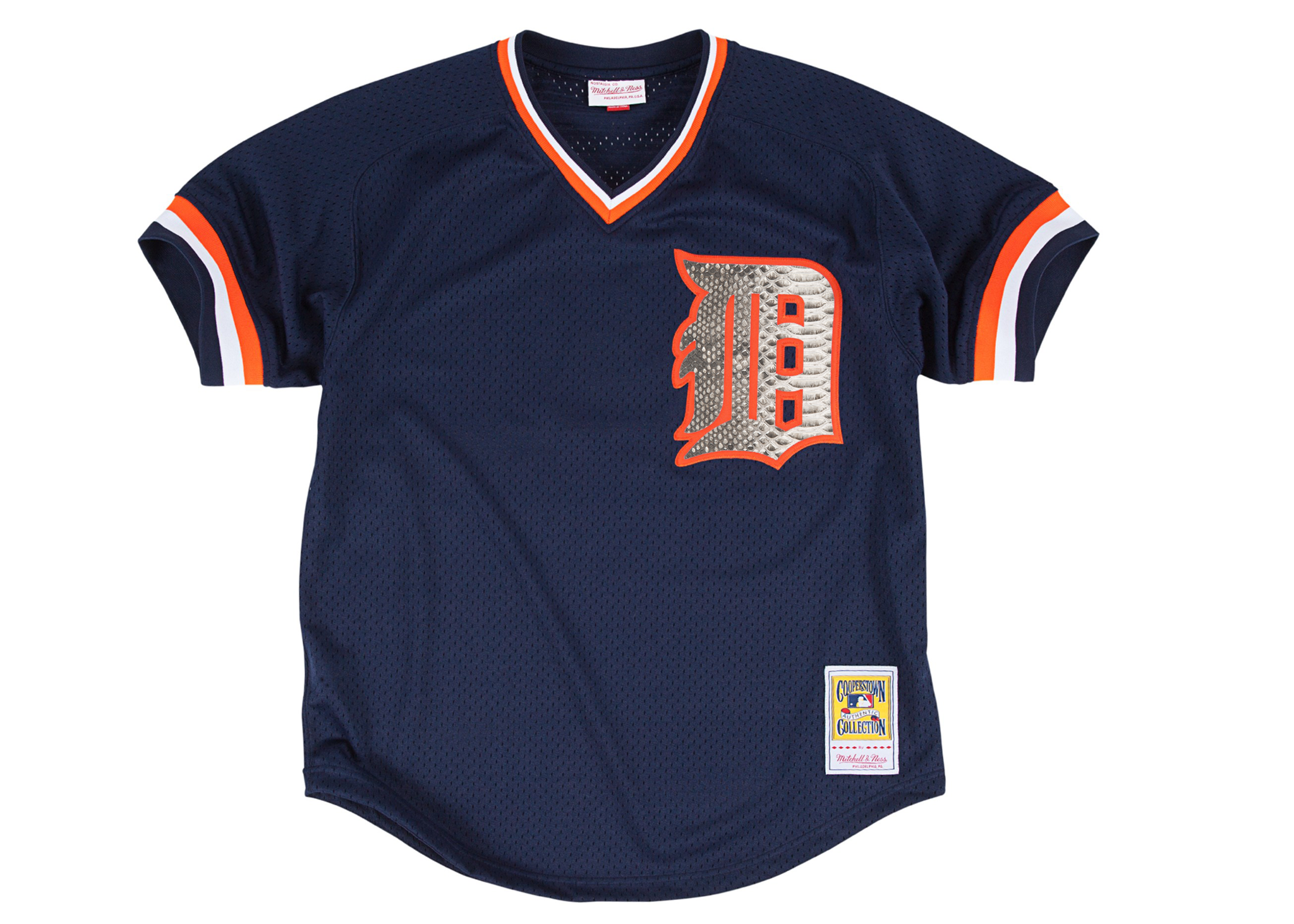 Custom Mitchell & Ness Alan Trammell 1984 Detroit Tigers Authentic BP Python Jersey