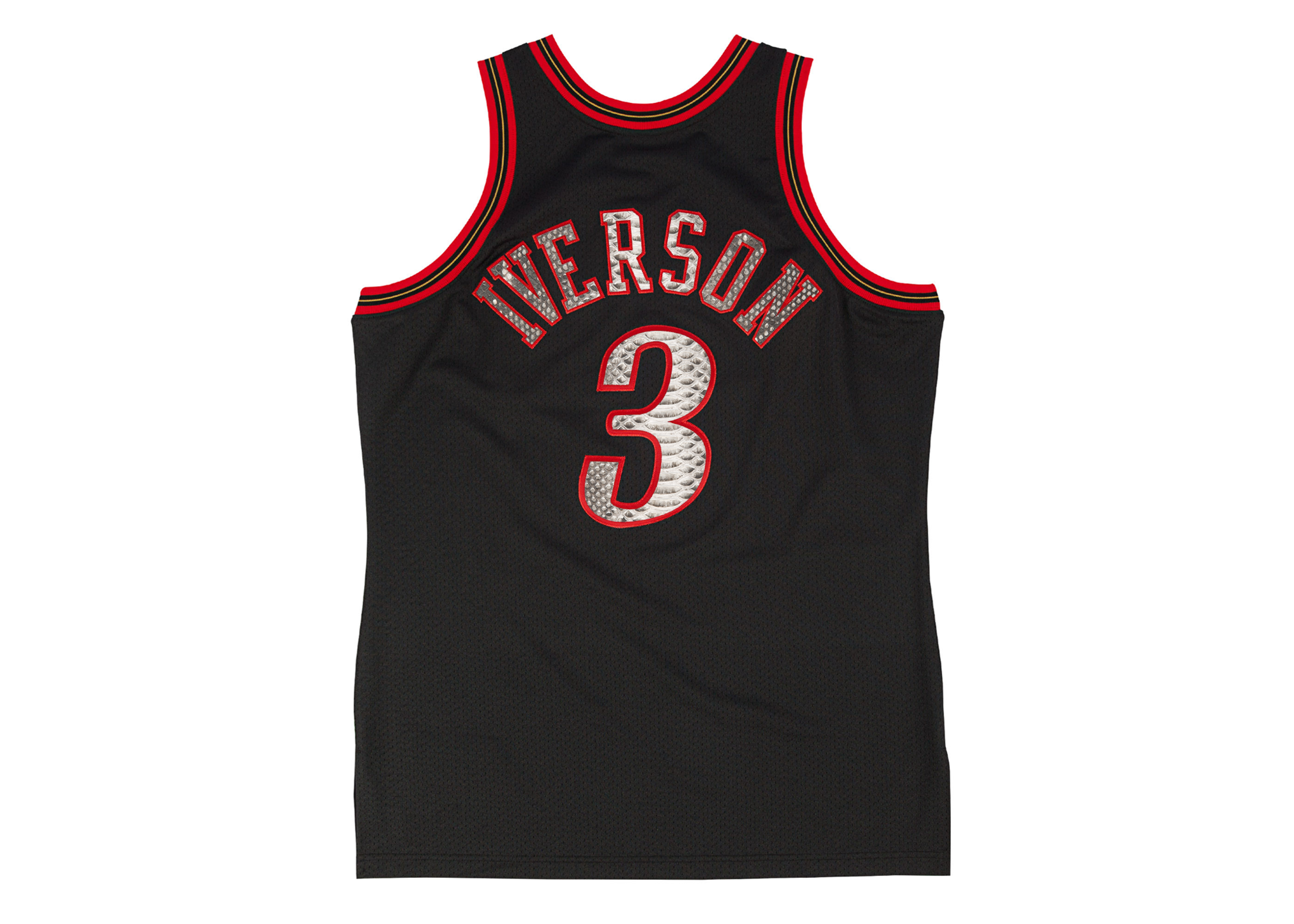 Custom Mitchell & Ness Allen Iverson 1997-1998 Philadelphia 76ers Python Jersey