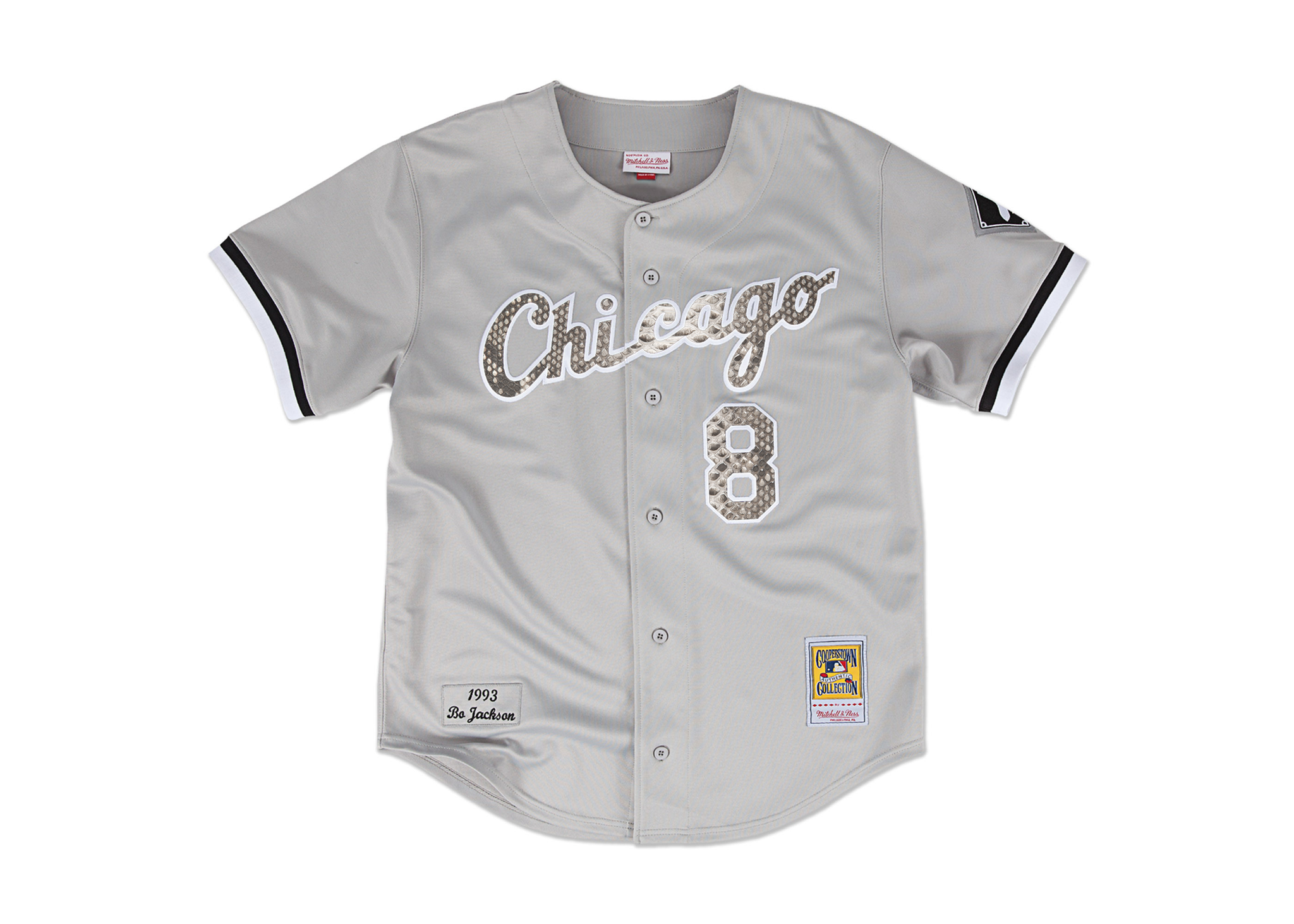 Custom Mitchell & Ness Bo Jackson 1993 Chicago White Sox Python Jersey