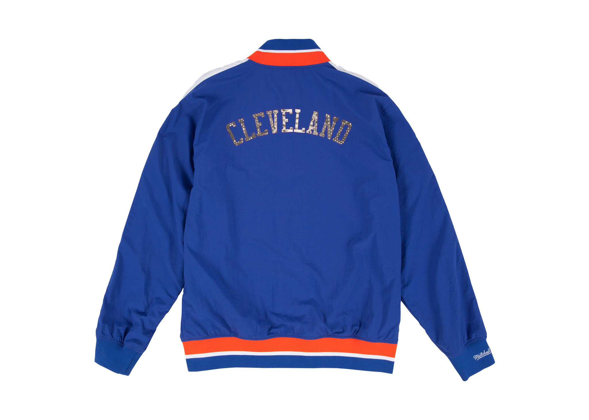 Custom Mitchell & Ness Cleveland Cavaliers "Nothing But Net" Python Warm Up Jacket