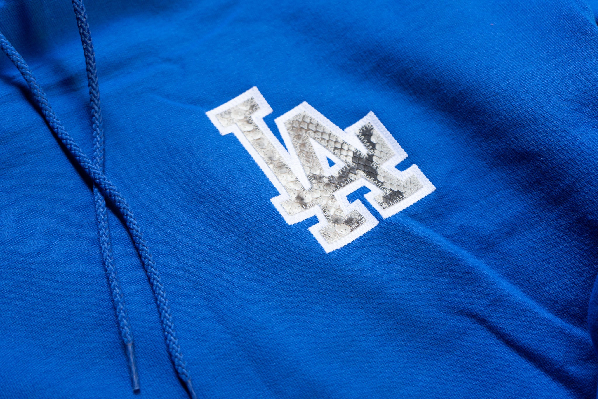 Custom Los Angeles Dodgers Python Logo Champion Hoodie