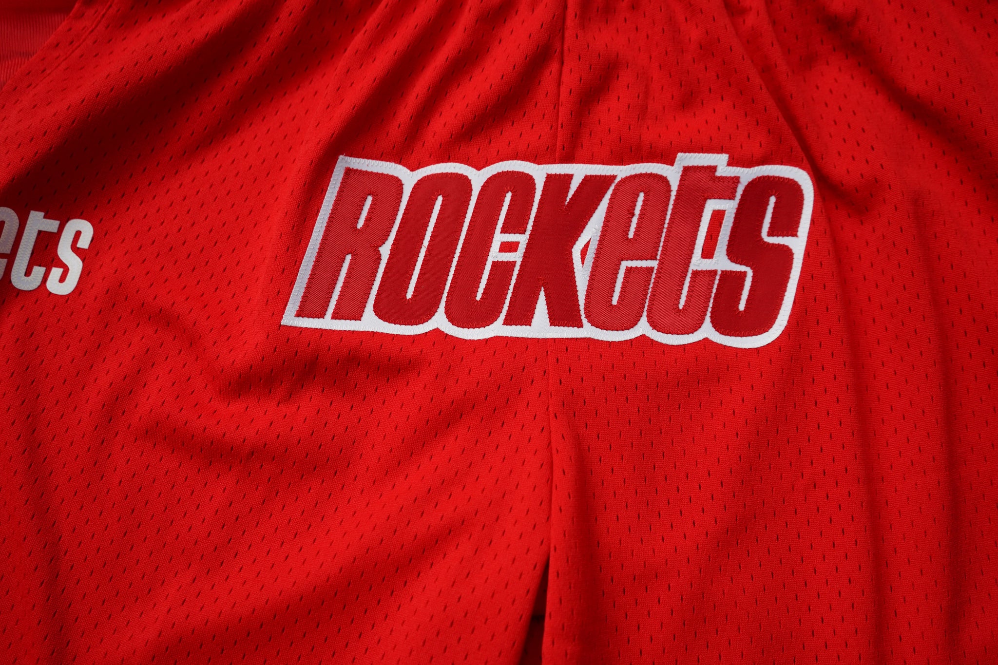 Custom Mitchell & Ness Houston Rockets 1993-1994 "Rockets" Swingman Shorts