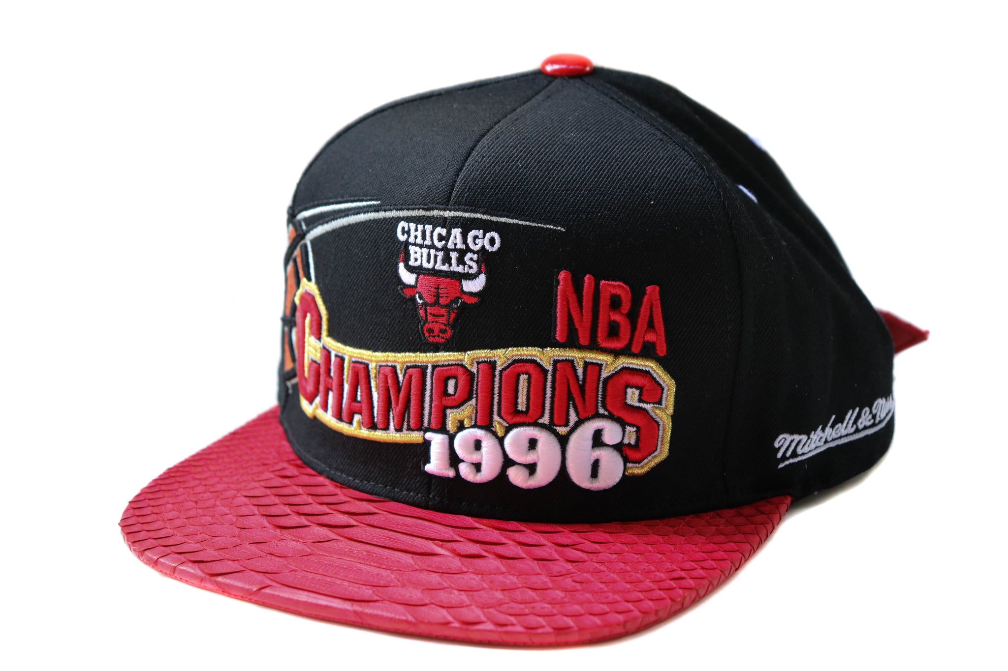 Custom Mitchell & Ness Chicago Bulls 1996 Finals 3Peat Strapback