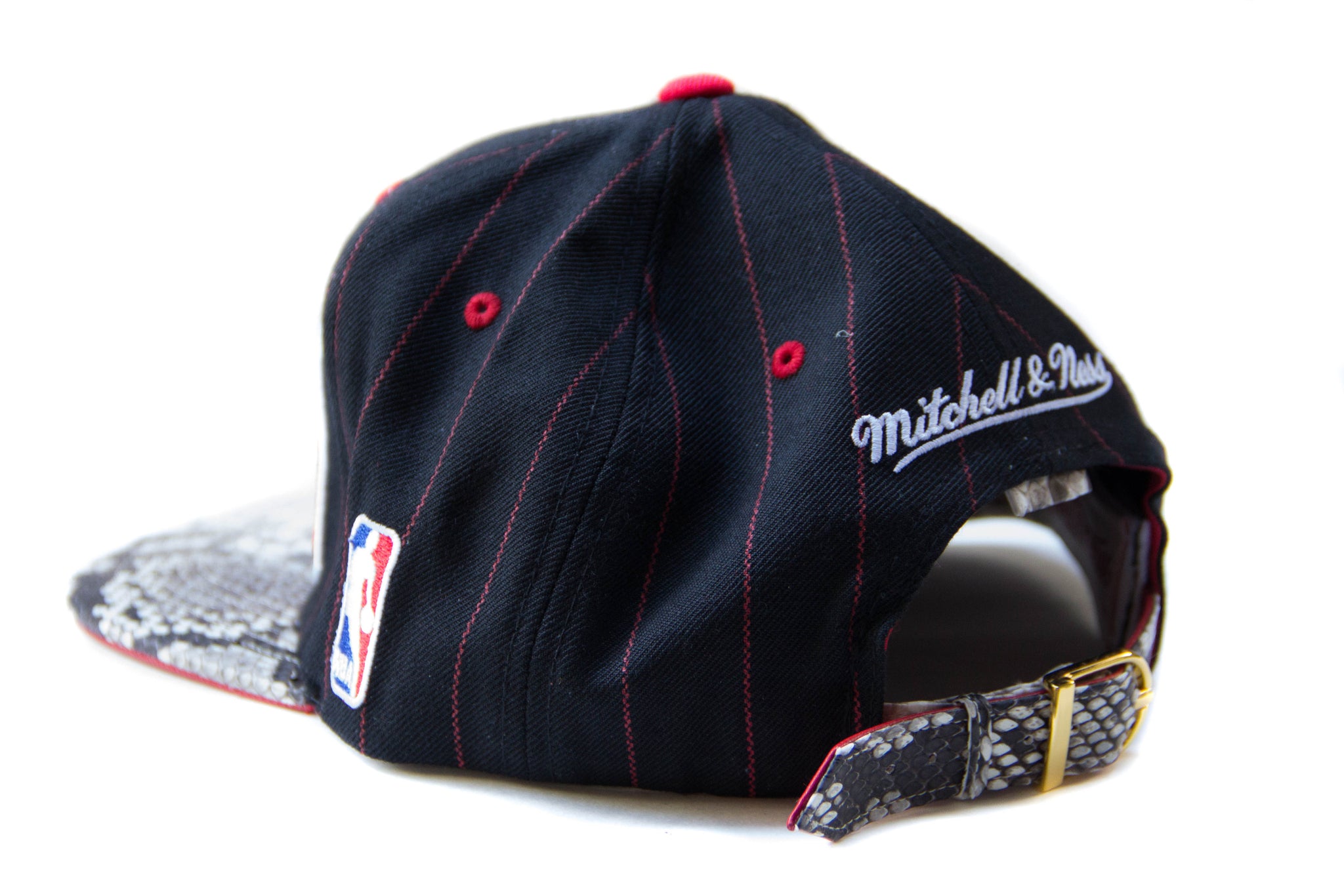 Custom Mitchell & Ness Chicago Bulls Pinstripe Strapback