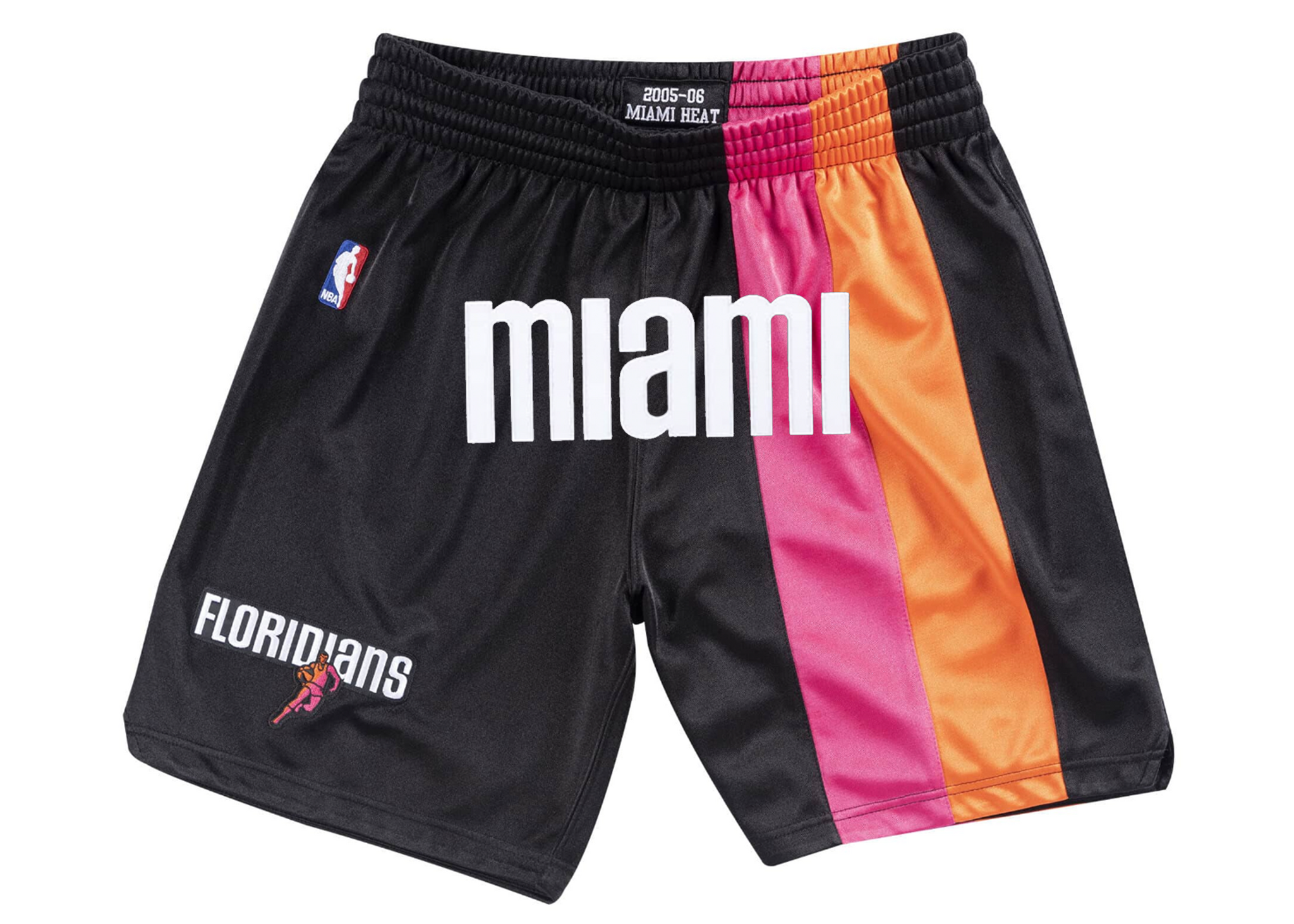 Custom Mitchell & Ness Miami Heat 2005-2006 Alternate "MIAMI" Authentic Shorts