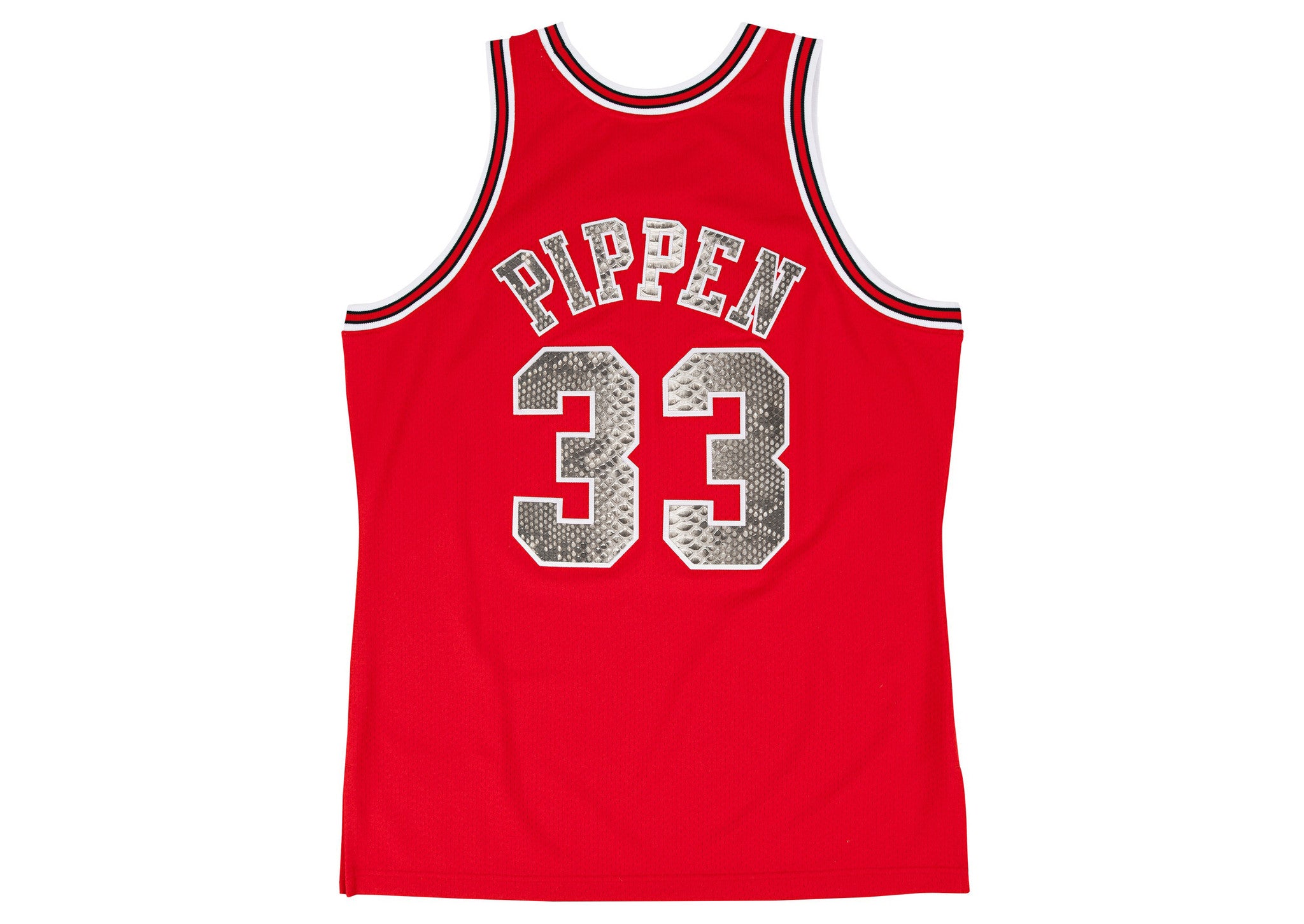 Custom Mitchell & Ness Scottie Pippen 1997-1998 Chicago Bulls Python Jersey (Home)