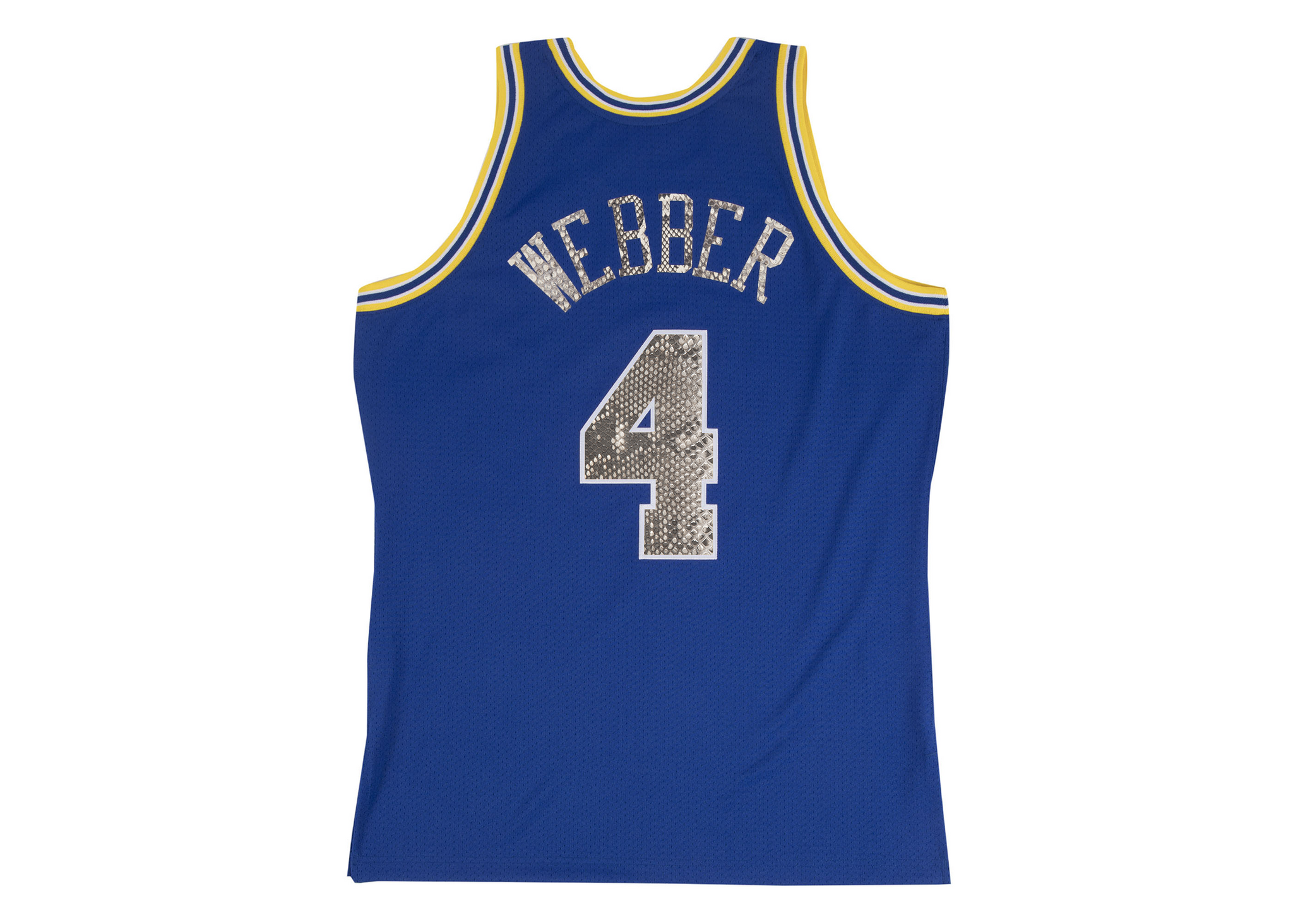 Custom Mitchell & Ness Chris Webber 1993-1994 Golden State Warriors Python Jersey