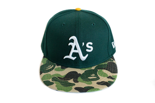 Custom BAPE x Oakland A's Fitted