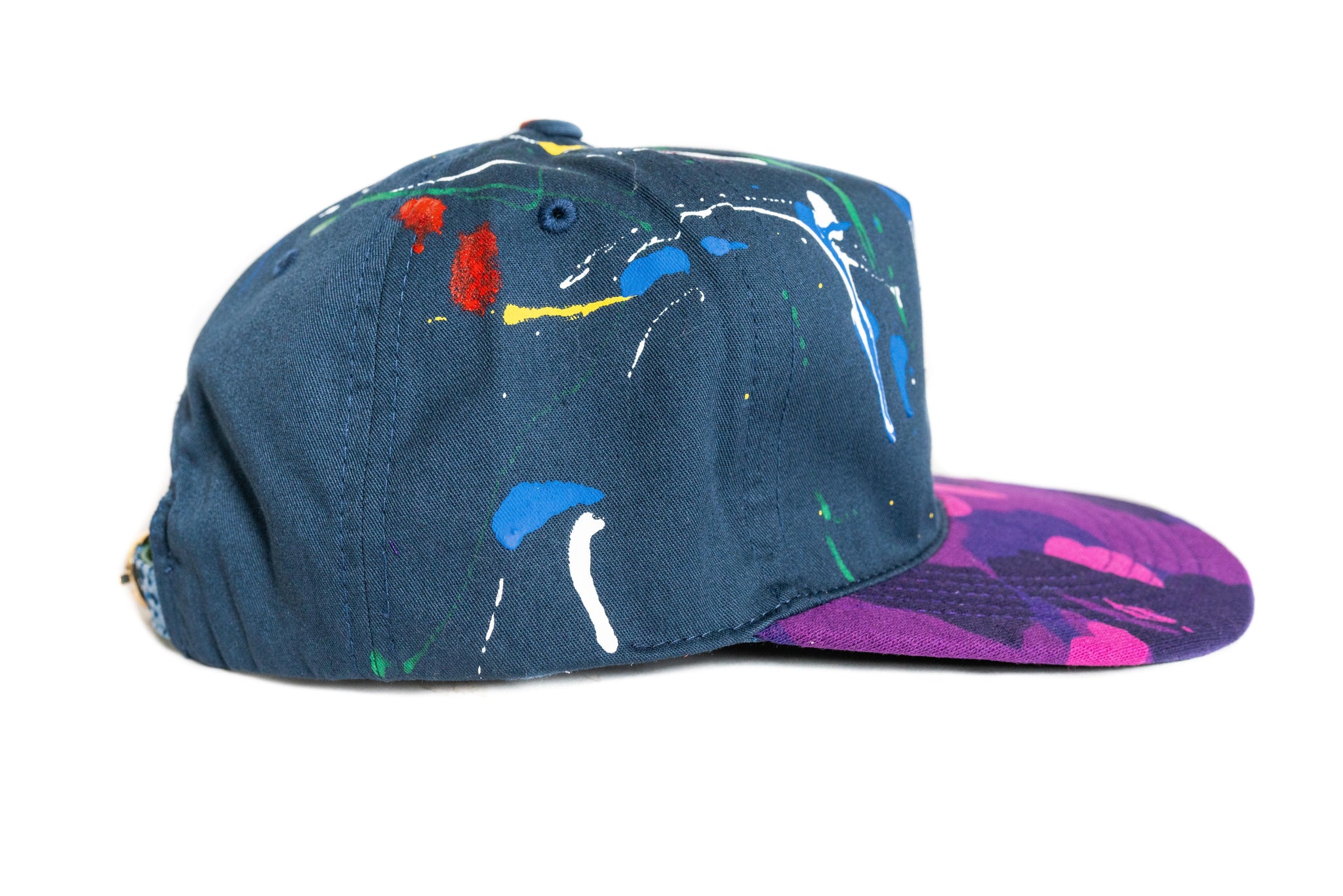Custom BAPE Paint Splatter Strapback