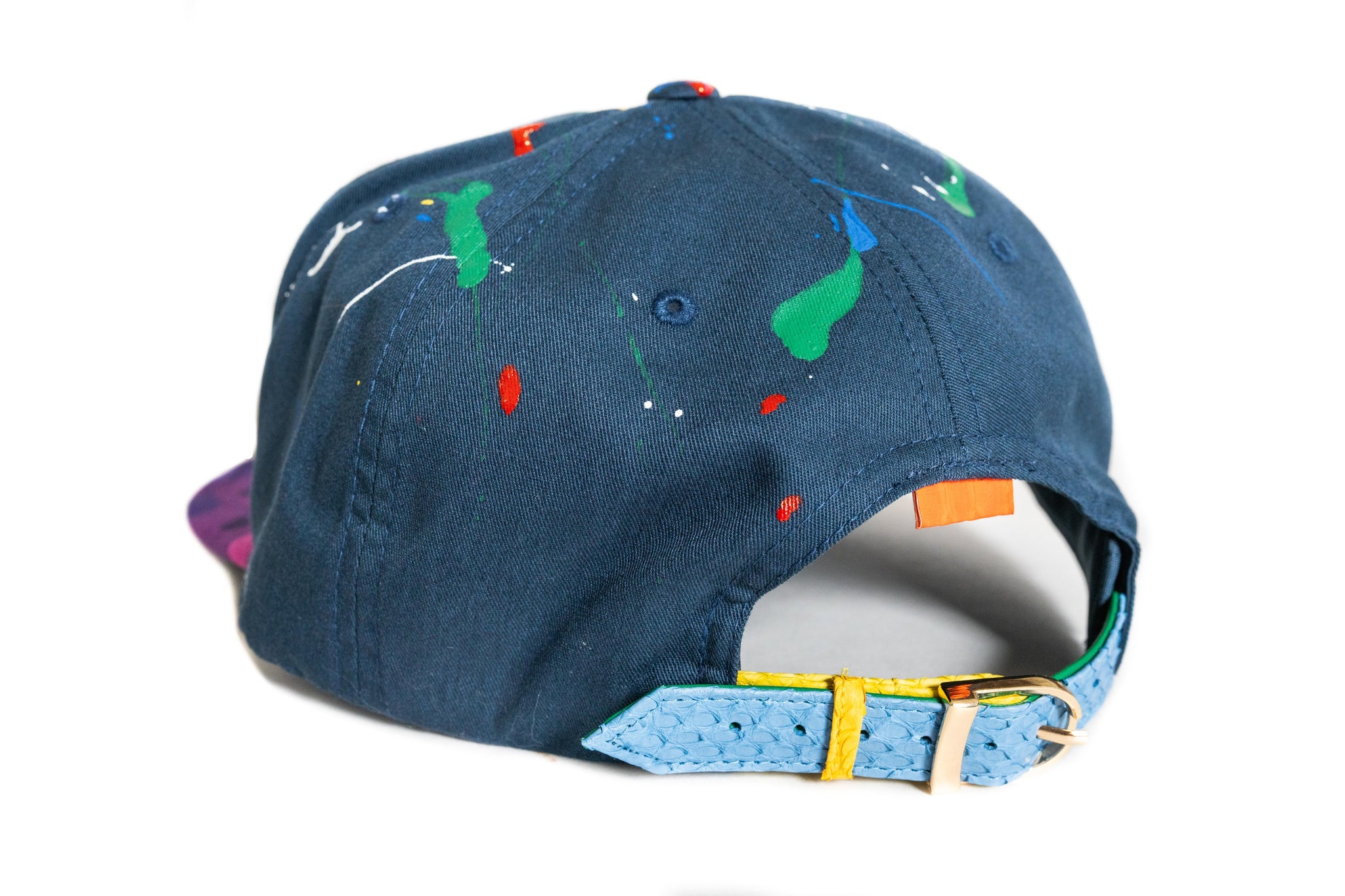 Custom BAPE Paint Splatter Strapback