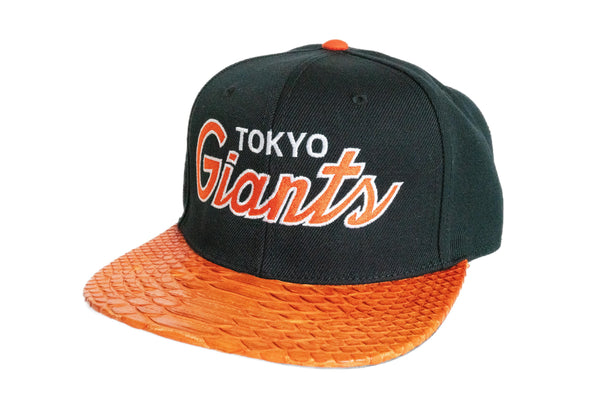 Custom Tokyo Giants Orange Python Strapback