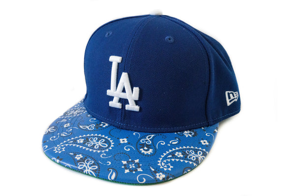 Custom New Era Los Angeles Dodgers Paisley Leather Hat