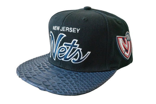 Custom Mitchell & Ness New Jersey Nets Script Strapback