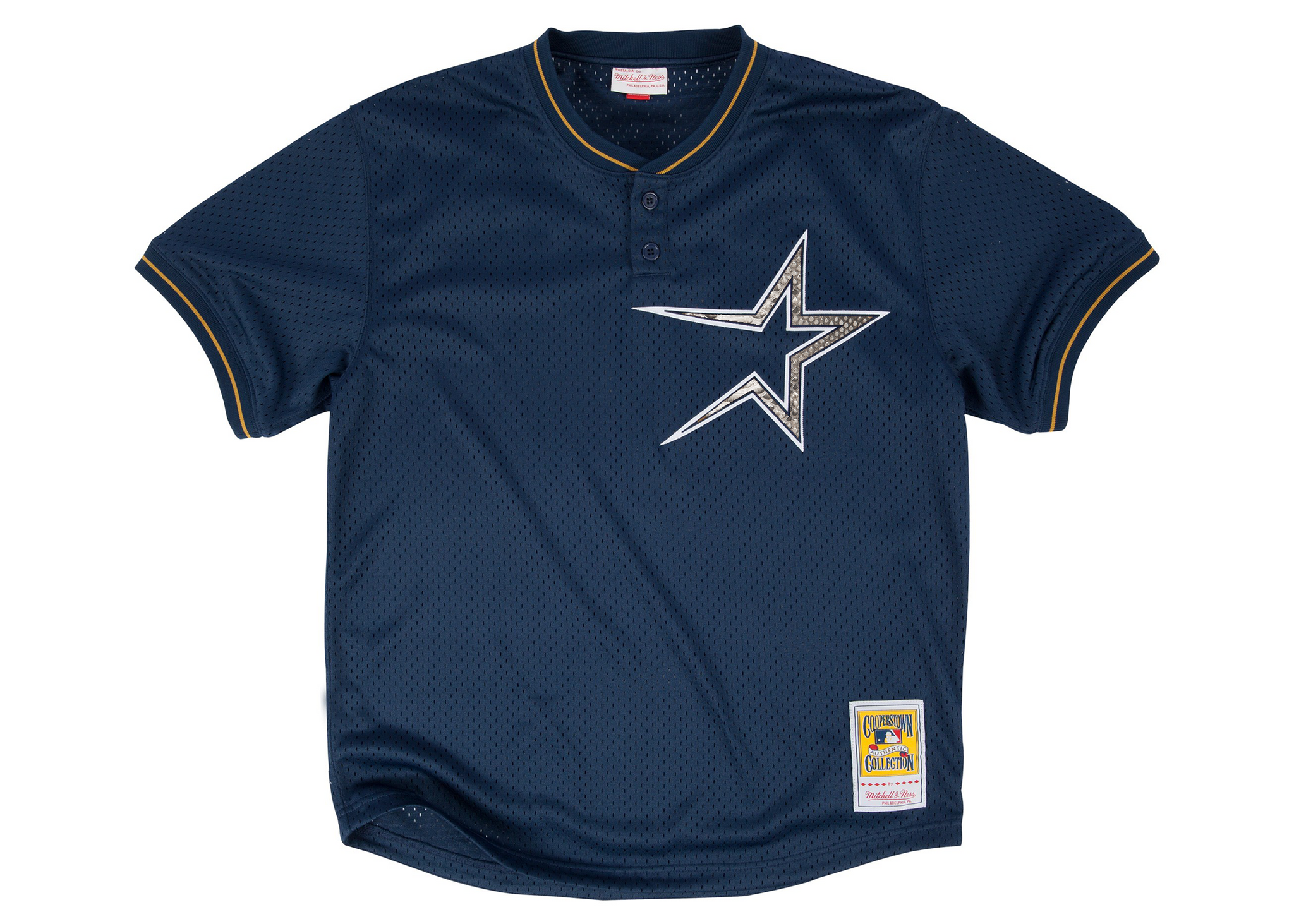 Custom Mitchell & Ness Craig Bigio 1997 Houston Astros Authentic BP Python Jersey