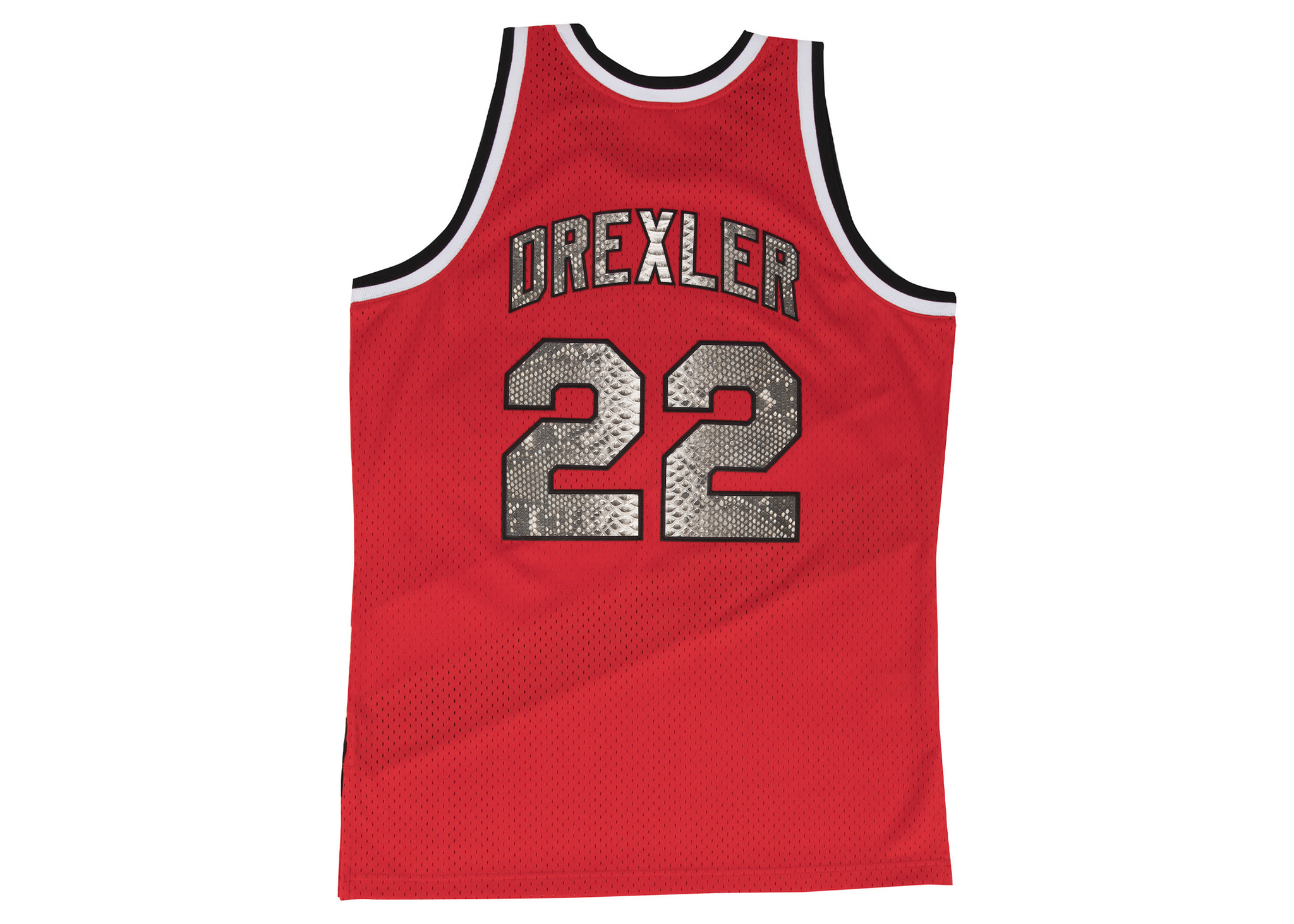 Custom Mitchell & Ness Clyde Drexler 1983-1984 Portland Blazers Python Jersey