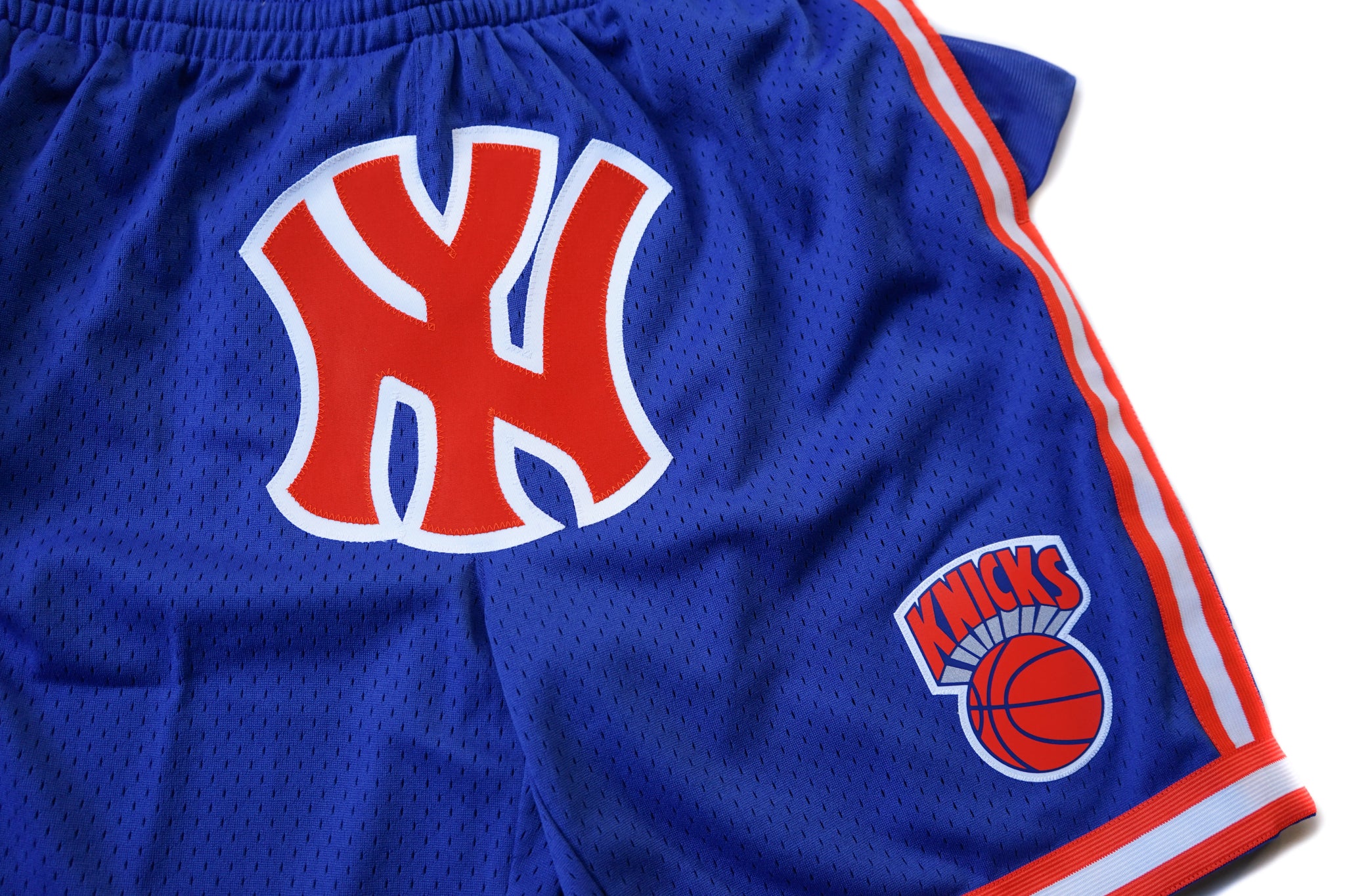 Custom Mitchell & Ness New York Knicks Retro Logo Swingman Shorts