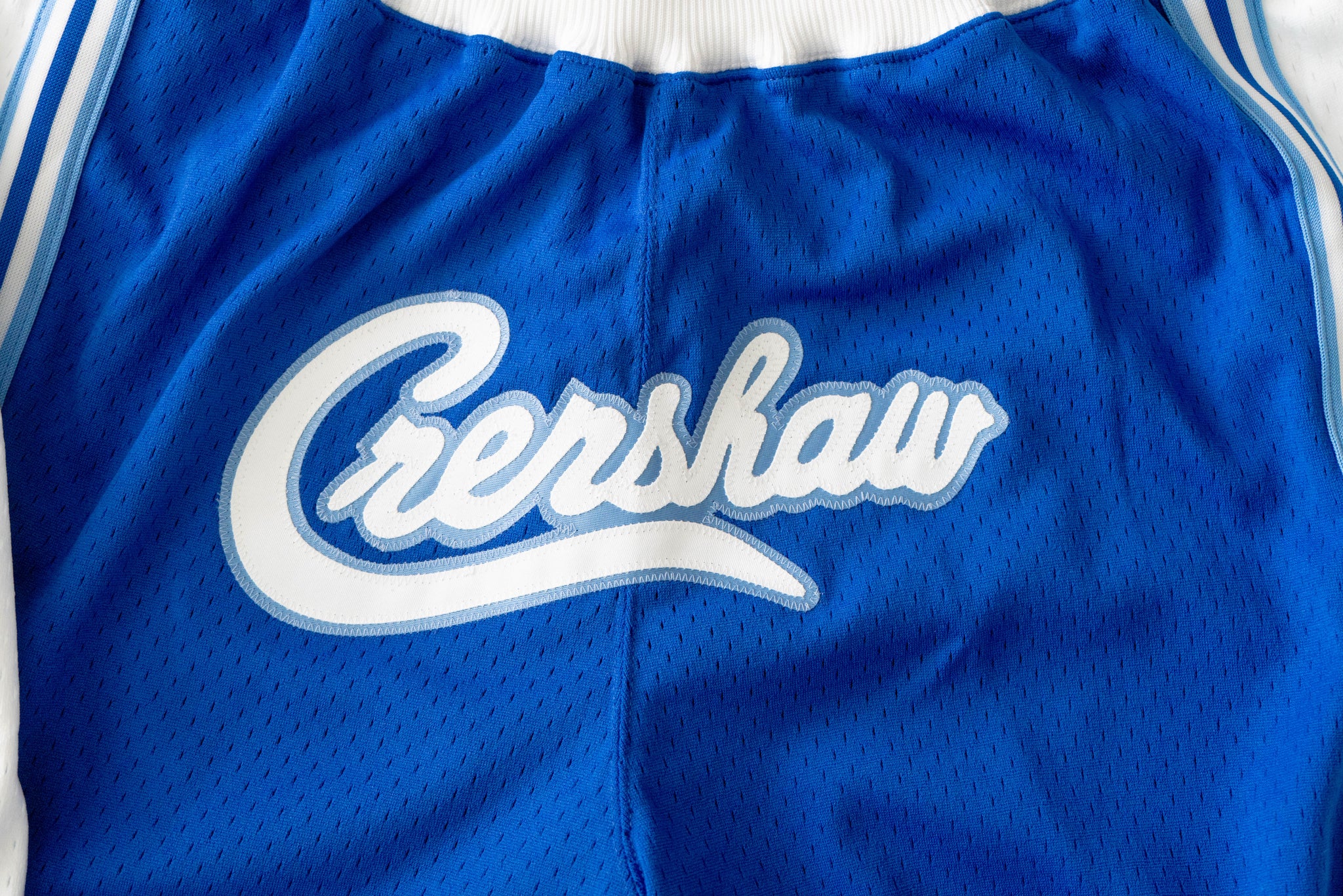 Custom Mitchell & Ness Los Angeles Lakers 1996-1997 "CRENSHAW" Royal Blue Authentic Shorts