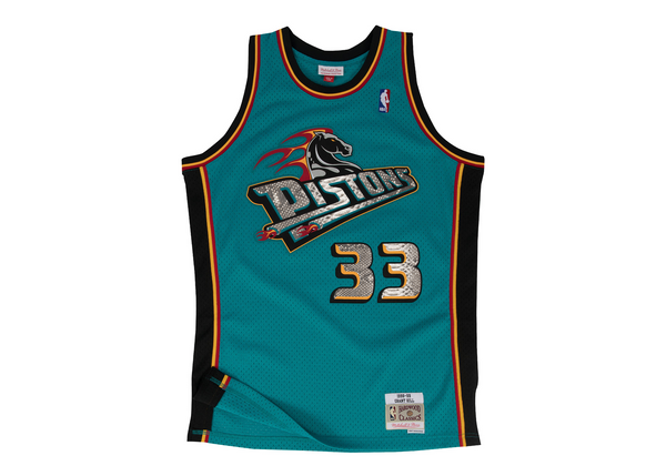 Custom Mitchell & Ness Grant Hill 1998-1999 Detroit Pistons Python Jersey