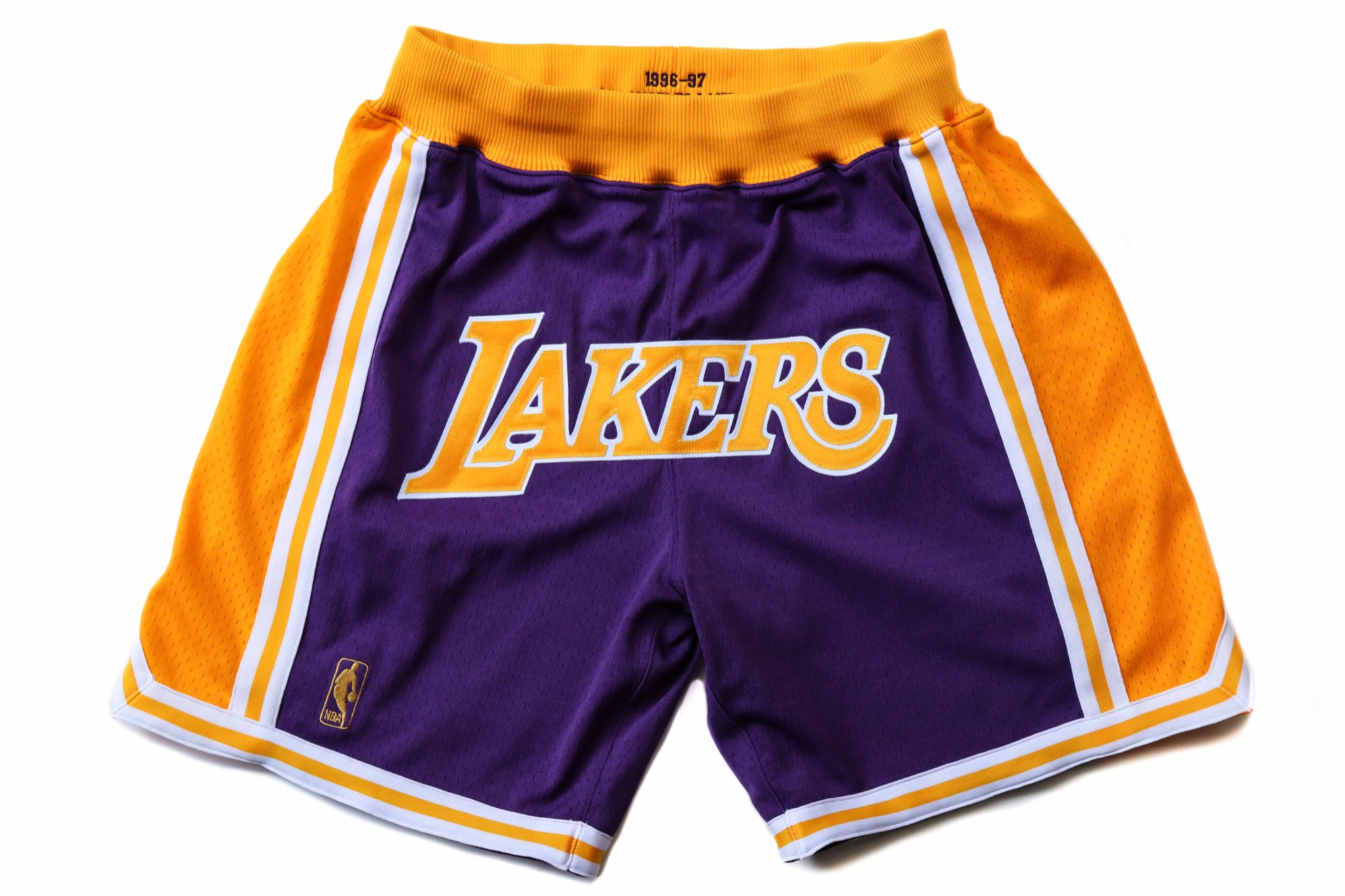 Custom Mitchell & Ness Los Angeles Lakers 1996-1997 "LAKERS" Shorts (Away)