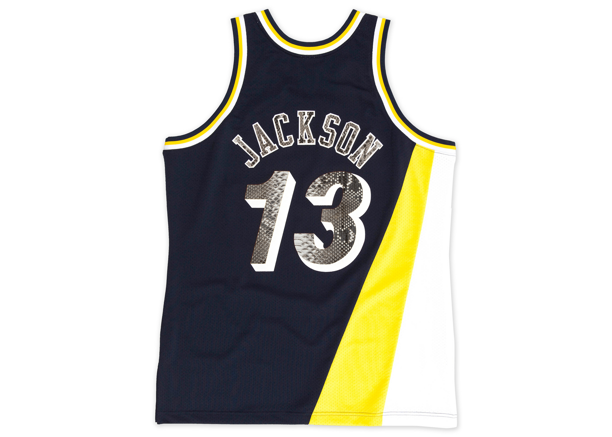 Custom Mitchell & Ness Mark Jackson 1996-1997 Indiana Pacers Python Jersey