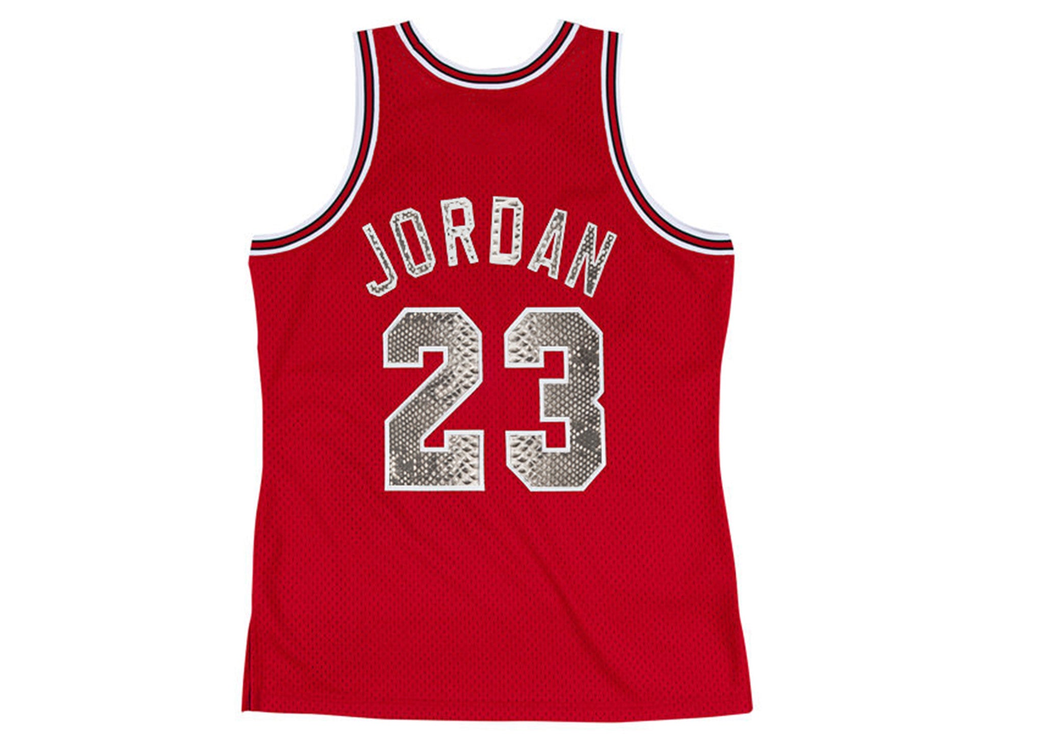 Custom Mitchell & Ness Michael Jordan 1984-1985 Chicago Bulls Rookie Python Jersey