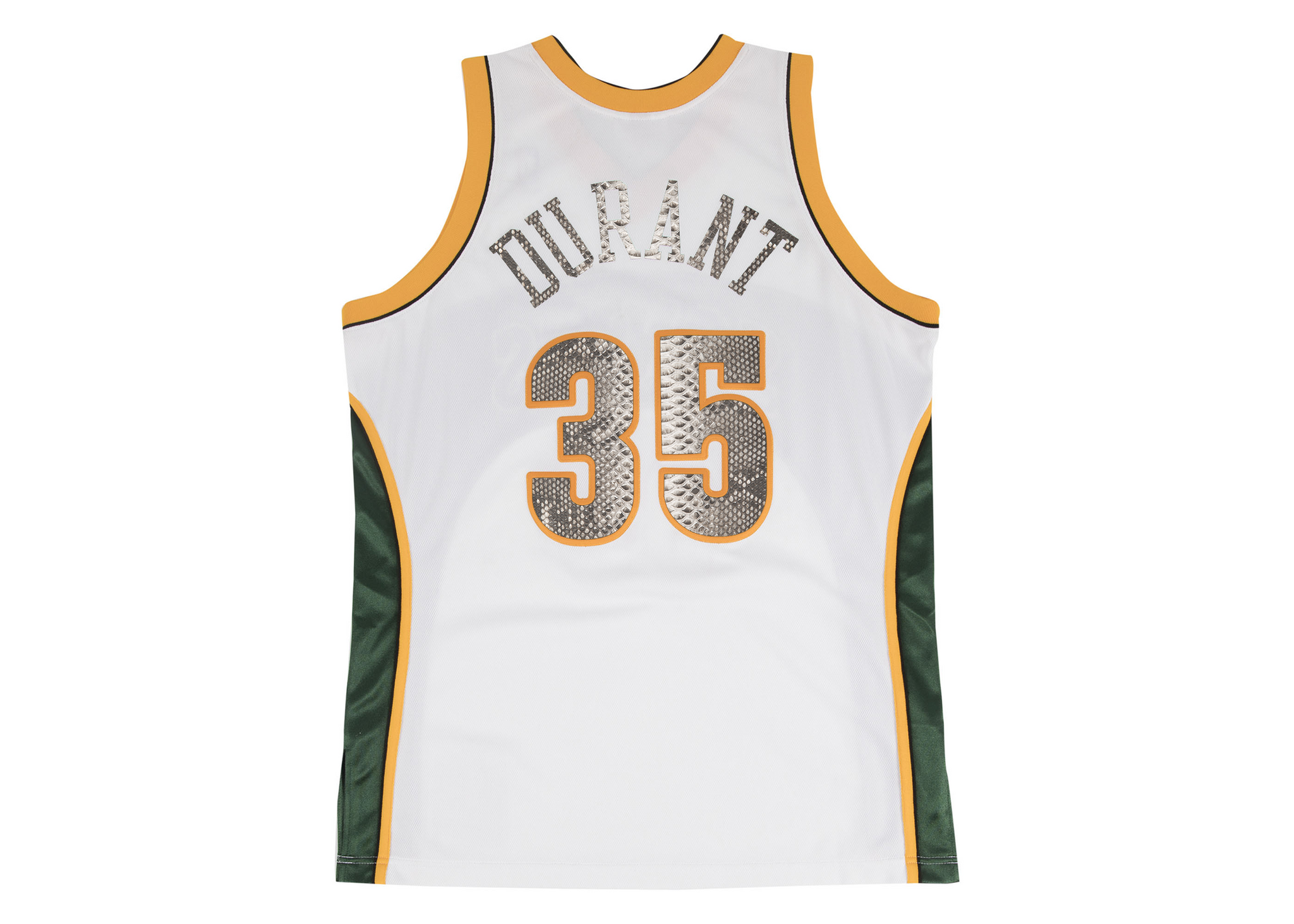 Custom Mitchell & Ness Kevin Durant 2007-2008 Seattle SuperSonics Python Jersey (Home)
