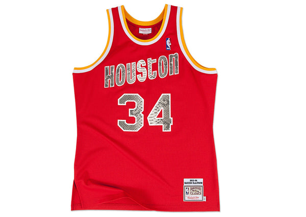 Custom Mitchell & Ness Hakeem Olajuwon 1993-1994 Houston Rockets Python Jersey