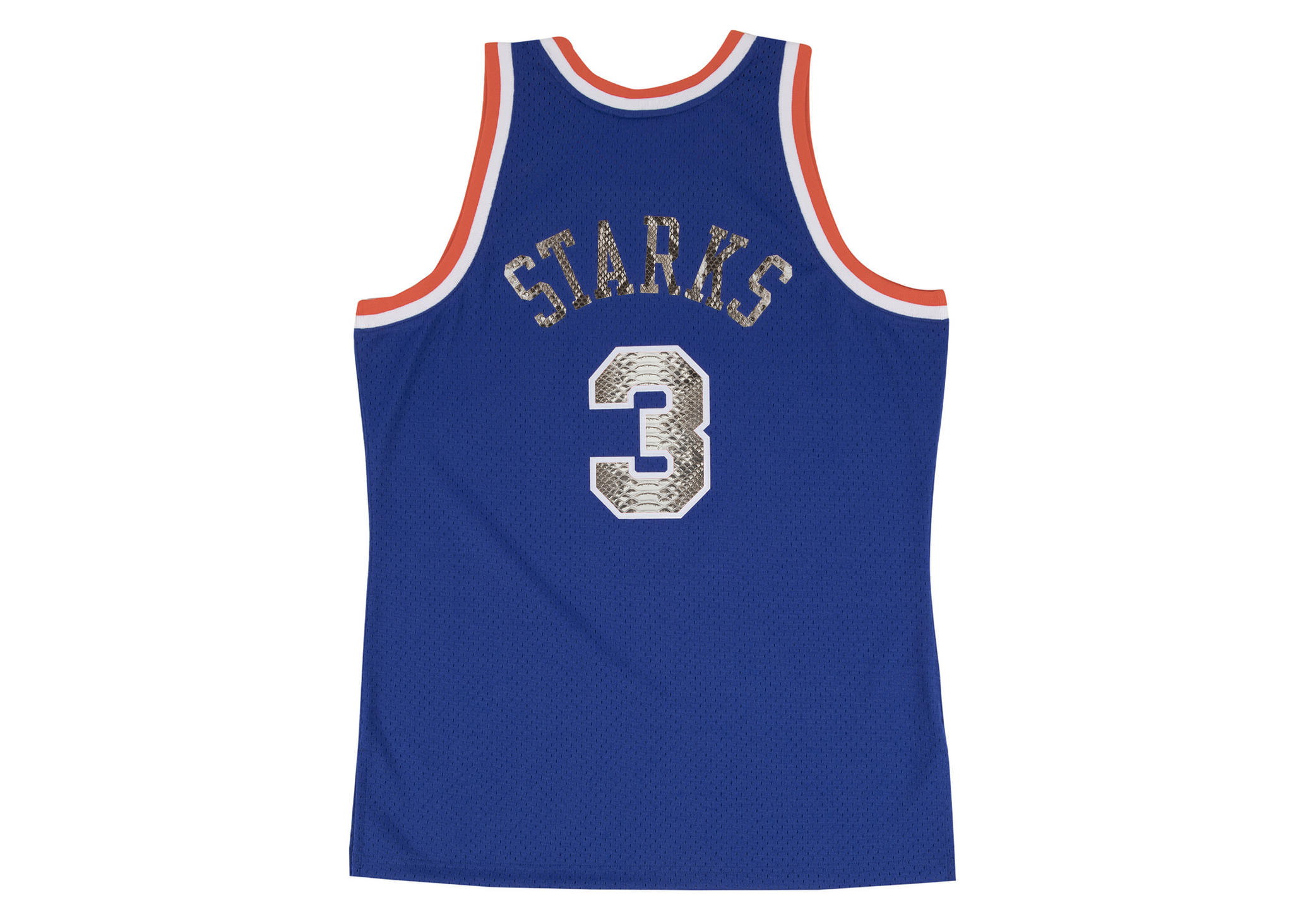 Custom Mitchell & Ness John Starks 1991-1992 New York Knicks Python Jersey