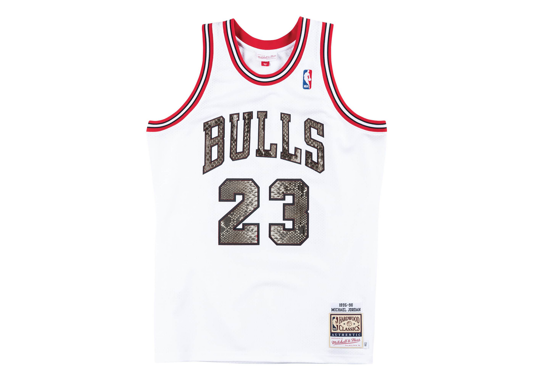 Custom Mitchell & Ness Michael Jordan 1995-1996 Chicago Bulls Python Jersey